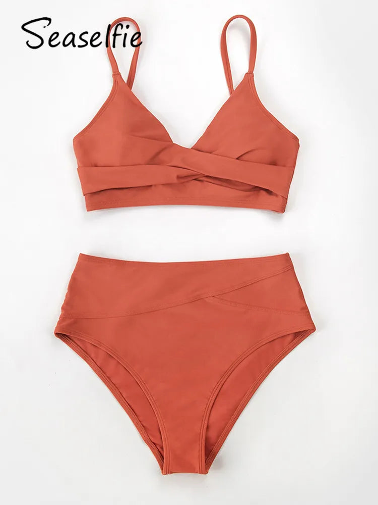 Twist Tank High-Waist Bikini Sets